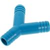 SECFOU Connettore a Y per Tubo Pompa Barca in ABS, Raccordo Flessibile Corrugato Blu per Scarico Acqua Pavimento Imbarcazione, Ottimizzato per Impianti Idraulici Marini