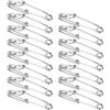 Generic 15 Clip per Attrezzatura da Pesca in Acciaio Inossidabile con Palangari a Scatto Portatili Leggeri per Attrezzatura Pratica, Gamberetti