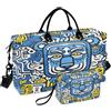 DDDIYEU Leone Giallo Geometrico Astratto Borsa da Palestra Sportiva da Nuoto con Trucco Sacchetto Borsone Tracolla per Donna Viaggio