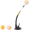 LRXIYODE Allenatore di Ping Pong con Base a Ventosa, Asta Flessibile in Lega di Alluminio e Pvc, Nero, per Principianti e Adulti, Uso Domestico in Viaggio