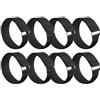BESTonZON Ramponi da Ghiaccio Antiscivolo per Scarpe 4 Paia, Nylon | Cinghie Regolabili, Metallo, Nero, per Stivali e Scarpe Sportive, Facili da Pulire e Riporre