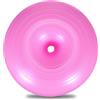 ABOOFAN Palla da Yoga Antiscoppio 50cm a Forma di Ciambella in Pvc con Superficie Antiscivolo e Pompa ad Aria per Allenamento Equilibrio e Rinforzo