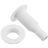 Didiseaon Scarico Bianco per Barca e Kayak in Plastica Resistente UV per Pompa Sentina Connessione Tubo Passante Versatile per Efficienza di Scarico Ottimale