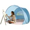 Generico Tenda Da Spiaggia Bambini Portatile Pop-up Con Window UPF 50+