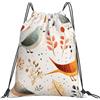 EDPXKL Zaino leggero con coulisse Branch Bird, colore marrone a griglia, impermeabile, ideale per palestra, viaggi, feste e uso quotidiano.
