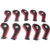 AKLOSIPY Set di 10 Coperture per Ferri in Neoprene con Marcature Numerate TG003 - Coperture Protettive con Cerniera per Ferri e Putter a 3 Pezzi, Blu Scuro