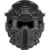 Funwetrike Airsoft Fast Helmet, casco integrale con cuffie integrate, ventola anti appannamento, occhiali anti-appannamento rimovibili, casco militare tattico utilizzato per cosplay, caccia, paintball
