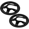 CONGARTENO Guardia Guarnitura Bici 2 Pezzi 5 Fori Plastica Nero Facile Installazione Adatto Mountain Bike Accessori Ciclismo Uso Esterno