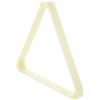 TOYZFRIENDY Rastrelliera Triangolare per Palle da Biliardo in ABS Bianco Accessorio Stabile per Organizzare Palle da Biliardo per Casa e Club Supporto Professionale