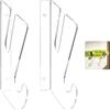 Mythlon Supporto da parete per skateboard, supporto in acrilico per skateboard da parete per longboard, snowboard, surfskate, sci, wakeboard, display rack con ganci portaoggetti, accessorio salvaspazio