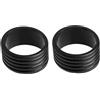 SunaOmni Racchetta da Tennis Fix Anelli Impugnatura in Gomma Bande Racchetta da Tennis Fascia Racchetta da Tennis Fix Anelli Overgrip Protector per Racchetta da Squash Nero 2 Pz