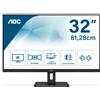 AOC AOC MONITOR 31,5 LED MVA 16:9 4K UHD 4MS 350 CDM, DP/HDMI, MULTIMEDIALE U32E2N