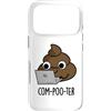 Punny Bone Custodia per iPhone 17 Pro Com-poo-ter Divertente gioco di parole Poop