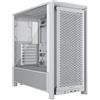 CORSAIR FRAME 4000D RS Case per PC Mid-Tower Modulare ad Alto Flusso D'aria - 3x Ventole CORSAIR RS - Sistema di Montaggio Ventole InfiniRail™ - Compatibile con Radiatori Multipli da 360 mm - Bianco