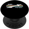 Nasa Felpa con cappuccio della NASA Deep Space Rocket con strisce arcobaleno PopSockets PopGrip Adesivo
