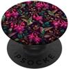 Hummingbird Pattern Motivo floreale con colibrì fucsia giardino botanico natura PopSockets PopGrip Adesivo
