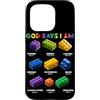 Christian Faith Block Building Brick Toy Custodia per iPhone 15 Pro Dio dice che sono cristiano Block Building Toy Master Builder