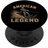 American Abraham Lincoln Water Skiing Te Abraham Lincoln Water Skiing President American PopSockets PopGrip Adesivo