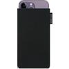 Adore June Classic Nero Custodia Compatibile con iPhone 14-15 Plus/iPhone 14-15 PRO Max, Tessuto Resistente con Display di Pulizia Effetto