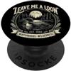 Stupid Canadian Wolf Bird Lasciami un uccello Loon, illustrazione retrò Loon per Birding PopSockets PopGrip Adesivo