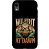 Frog Film Editor Editing Custodia per iPhone XR Noi Edit At Dawn Dawn Frog Filmmaker