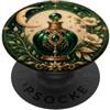 Moonlight Elixir Collection Bottiglia di profumo celestiale con luna floreale mistica vintage art PopSockets PopGrip Adesivo