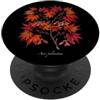 The Botany Bureau Illustrazione giapponese della pianta dell'acero Acer palmatum PopSockets PopGrip Adesivo