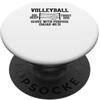 Volleyball Girl Pallavolo cristiano servire con uno scopo PopSockets PopGrip Adesivo