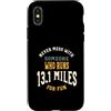 Whyitsme Design Custodia per iPhone X/XS Divertente mezza maratona corridore umorismo, esecuzione Detto