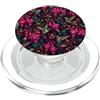 Hummingbird Pattern Motivo floreale con colibrì fucsia giardino botanico natura PopSockets PopGrip per MagSafe