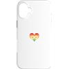 fr-creations.com Custodia per iPhone 16 Plus Cuore/amore e orgoglio per autisti bandiera legamento