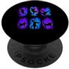Hip Hop Dancing Urban Streetwear Freesty Collage di street dance Urban Breakdance Bboy Graffiti PopSockets PopGrip Adesivo