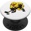 Comic Hockey Duck Sports Illustrations Cool Muscolare Cartoon Hockey Duck Design PopSockets PopGrip Adesivo