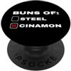 SUGAR ADDICT PRESENTS Panini di cannella citazione divertente per dicono i tossicodipendenti di zucchero PopSockets PopGrip Adesivo