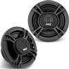 Pyle Altoparlanti Auto 3 Vie 300W 16,5 cm 4 Ohm, Tweeter Piezo, Audio Universale Alta Potenza, Ricambio OEM Porta Auto, Nero