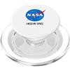 Nasa Logo Nasa classico I Need My Space a maniche lunghe PopSockets PopGrip per MagSafe