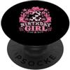 Western Cowgirl Birthday Party Apparel Stivali da cactus con stampa mucca cowgirl occidentale per 2° compleanno PopSockets PopGrip Adesivo