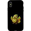 MaPaNoLi Design Custodia per iPhone X/XS Carino Kiwi Bird Fantasy Frutta Tropicale Animale Art