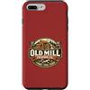 Awesome Vintage Style Designs Custodia per iPhone 7 Plus/8 Plus Old Mill Trading Co - Spilla vintage in legno e attrezzi