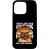 French Bulldog Funny Breathing Humor Dog Custodia per iPhone 15 Pro Max Questo è solo il suo respiro probabilmente sta bene