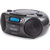 Aiwa RADIO BLUETOOTH CON LECTOR DE CD MP3 CASETES Y USB AIWA BOOMBOX BBTU-550 BLACK BT 5.0 6W RMS FM