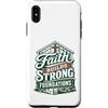 Christianity Faith Prayer Motivational Q Custodia per iPhone XS Max Divertente Cristiano Gesù Operaio edile