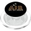 Whyitsme Design Divertente gioco di parole Kiteboarding Air We Go Again PopSockets PopGrip per MagSafe