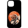 Vintage Dinosaur T-Rex Aesthetic Japanes Custodia per iPhone 15 Plus Arte minimalista giapponese anni '70 Retro Space T Rex Tyrannosaurus