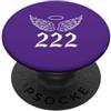 222 Angel Number Spiritual Apparel Co. 222 Angel Number Wings, numerologia spirituale Guardian Halo PopSockets PopGrip Adesivo