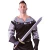 FIESTAS GUIRCA | Spada Re Medievale Finta (85 cm) - Accessorio per Costume da Cavaliere, Guerriero, Principe, Regina, Carnevale, Halloween, Feste a Tema - Adulto Bambino - Argento