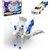 Afufu Transforming Cars Giocattoli per Bambini 3-8 Anni Unicorn Robot Transformed Car Regalo per Bambino Ragazzi 3 4 5 6 7 8 9 10 Anni Ragazze, Collisione Combinata Trasformazione Activity Giochi