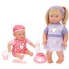 ColorBaby Colorbaby's Set bambola 41 cm e bambino 32 cm con accessori, include biberon, bicchiere, Babi e pettine, gioco simbolico per ragazze e ragazzi dai 2 anni, sviluppa abilità ed emozioni (39178