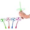 EQLEF Twisty Pull String Dischi Volanti Spinning Flying Helicopters Giocattoli educativi Giocattolo per Bambini Stile Casuale, Colore Casuale (10 Pezzi)