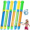 Huanmin Pistole ad Acqua Bambini 6 Pezzi Sparacqua a Pompa con Getto a Lunga Distanza, Giochi d'Acqua Estivi per Piscina, Spiaggia, Giardino, Campeggio e Feste